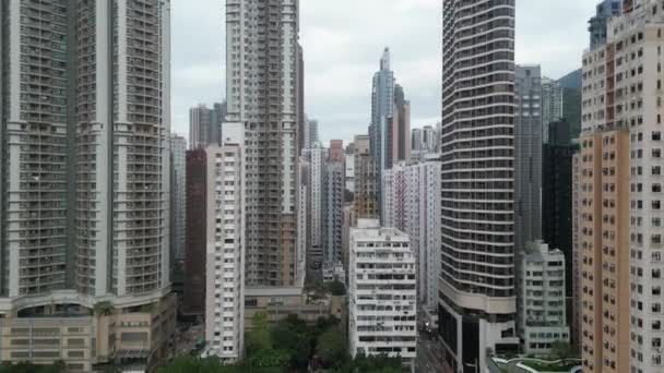 Kennedy Town Hongkongs Stadsbild Maj 2023 — Stockvideo