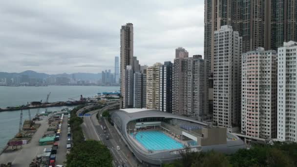 Πισίνα Στην Πόλη Kennedy Χονγκ Κονγκ Μαΐου 2023 — Αρχείο Βίντεο