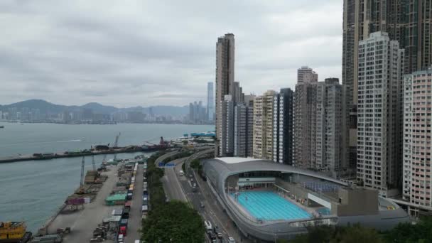 Piscina Kennedy Town Hong Kong Maggio 2023 — Video Stock