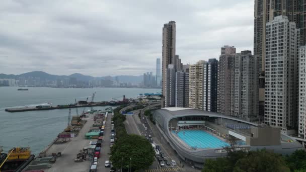 Πισίνα Στην Πόλη Kennedy Χονγκ Κονγκ Μαΐου 2023 — Αρχείο Βίντεο