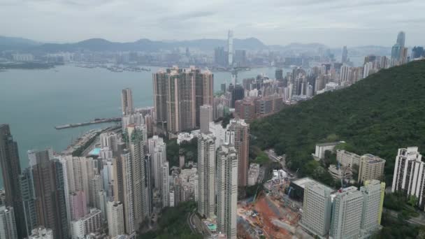 Sandy Bay Gap Hongkongs Stadsbild Maj 2023 — Stockvideo