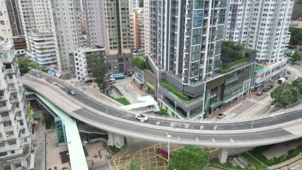 Chai Wan Yolu Shau Kei Wan Hong Kong Mayıs 2023 — Stok video