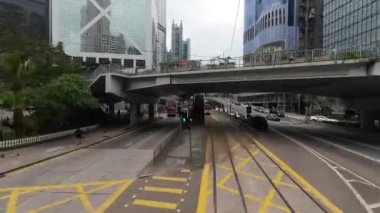 Tram 'da, merkez cadde manzarası 10 Mayıs 2023 