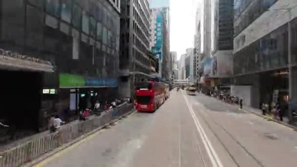 Tram Veduta Del Paesaggio Stradale Centrale Maggio 2023 — Video Stock