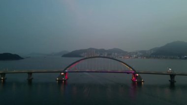 Cross Bay Köprüsü Tko, Hong Kong - 15 Mayıs 2023.