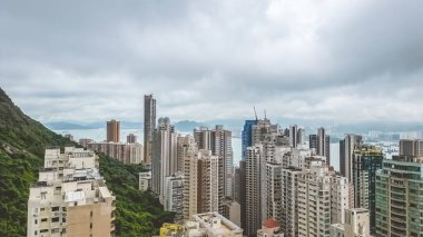 16 Mayıs 2023, Hong Kong 'un batısındaki yerleşim bölgesi.