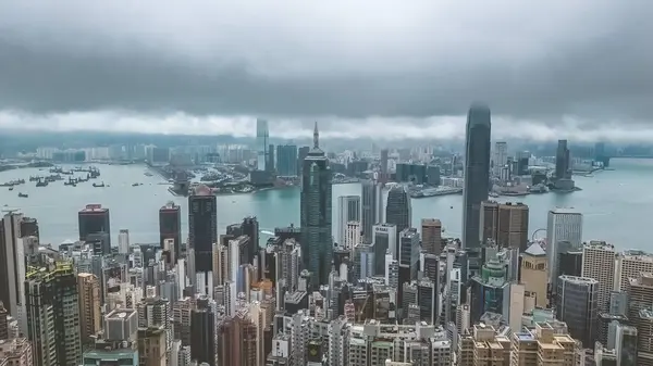 2023年5月16日香港中环金融区 — 图库照片