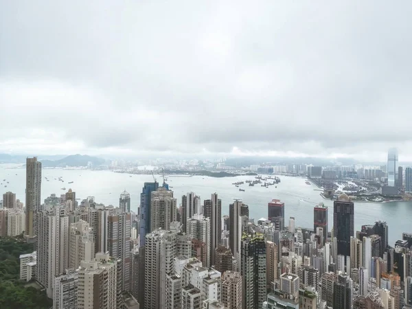 Mayıs 2023 Şehir Merkezi Hong Kong Finans Bölgesi Merkez — Stok fotoğraf
