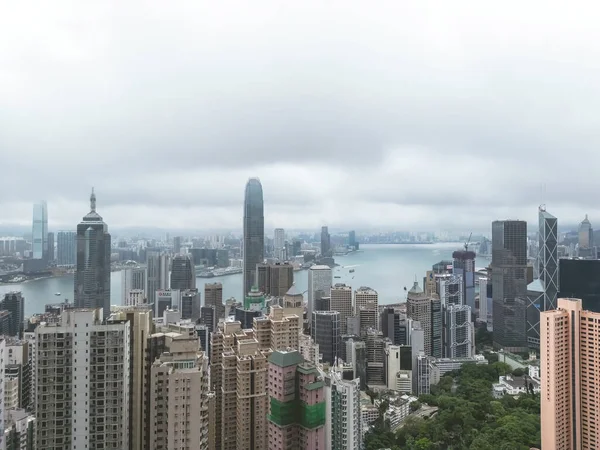 Mayıs 2023 Şehir Merkezi Hong Kong Finans Bölgesi Merkez — Stok fotoğraf