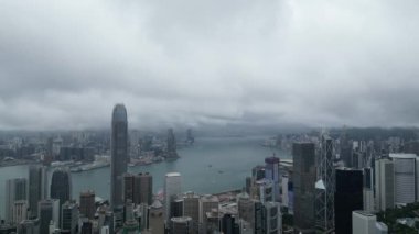 Şehrin merkezi ve batı bölgesi, Hong Kong - 16 Mayıs 2023.