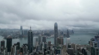 Şehrin merkezi ve batı bölgesi, Hong Kong - 16 Mayıs 2023.