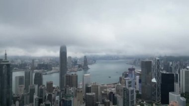 Şehrin merkezi ve batı bölgesi, Hong Kong - 16 Mayıs 2023.