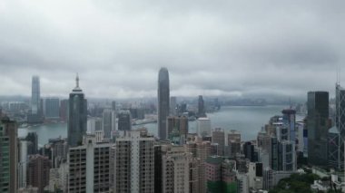 Şehrin merkezi ve batı bölgesi, Hong Kong - 16 Mayıs 2023.
