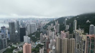 Şehrin merkezi ve batı bölgesi, Hong Kong - 16 Mayıs 2023.