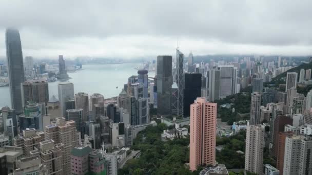 Dzielnica Mieszkalna Średnim Poziomie Hong Kong Maja 2023 — Wideo stockowe