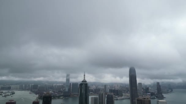 Vista Ciudad Del Distrito Central Occidental Hong Kong Mayo 2023 — Vídeos de Stock