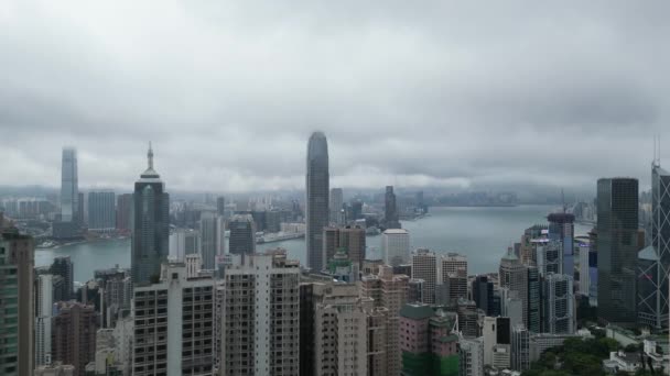 Vista Ciudad Del Distrito Central Occidental Hong Kong Mayo 2023 — Vídeos de Stock