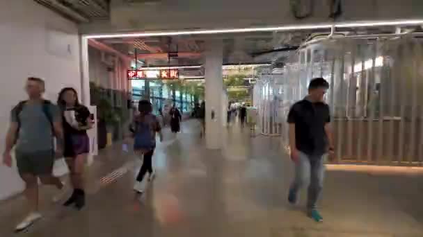 Die Zentrale Rolltreppe Der Mittleren Ebenen Hongkong Mai 2023 — Stockvideo