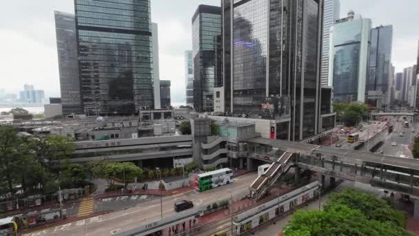 Pohled Admiralitu Hongkong Května 2023 — Stock video