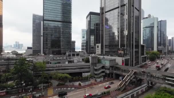 Veduta Panoramica Dell Ammiragliato Hong Kong Maggio 2023 — Video Stock