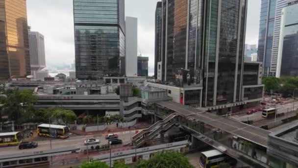 Vista Del Paisaje Urbano Del Almirantazgo Hong Kong Mayo 2023 — Vídeos de Stock