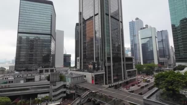 Veduta Panoramica Dell Ammiragliato Hong Kong Maggio 2023 — Video Stock