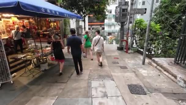 Cat Street Flea Market Hong Kong Mei 2023 — Stockvideo