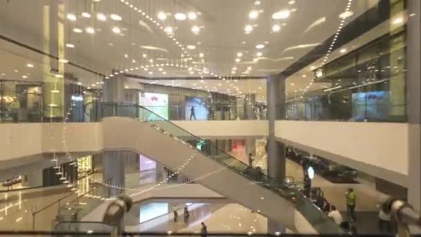 Πολυσύχναστο Εμπορικό Κέντρο Στο Χονγκ Κονγκ Μαΐου 2023 — Αρχείο Βίντεο