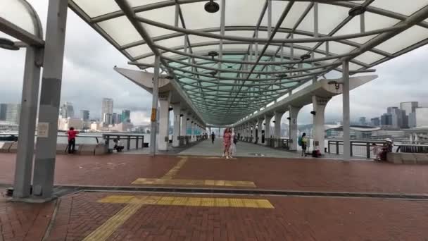 Icono Popular Rueda Observación Hong Kong Mayo 2023 — Vídeos de Stock