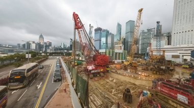 Beton yapı inşaatı. Arka plan yok. 17 Mayıs 2023.