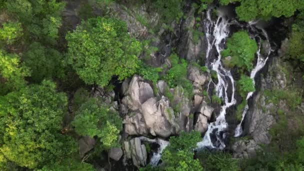 Little Hawaii Falls Lin Yuen Terrace Falls — Video Stock