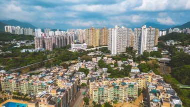 Tai Po bölgesindeki yerleşim bölgesi, hk 20 Mayıs 2023