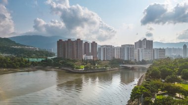 Tai Po bölgesindeki yerleşim bölgesi, hk 20 Mayıs 2023