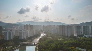 Tai Po bölgesindeki yerleşim bölgesi, hk 20 Mayıs 2023