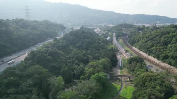 New Territories Circular Road Sekce Tai Května 2023 — Stock video