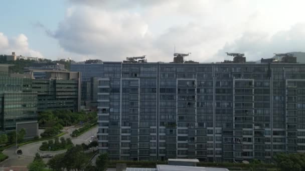 Κατοικίες Περιοχή Και Επιστημονικό Πάρκο Χονγκ Κονγκ Μαΐου 2023 — Αρχείο Βίντεο