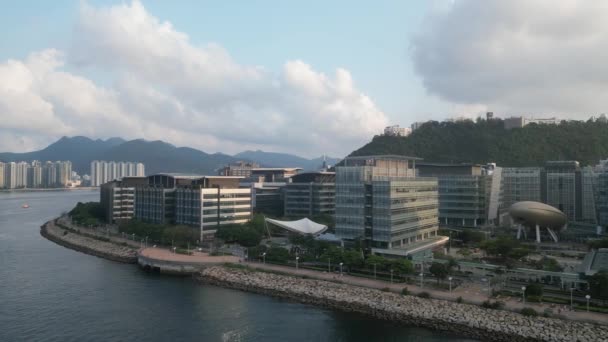 Κατοικίες Περιοχή Και Επιστημονικό Πάρκο Χονγκ Κονγκ Μαΐου 2023 — Αρχείο Βίντεο