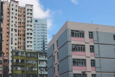 26 Mayıs 2023 'te Tsuen Wan' daki konut binasında.