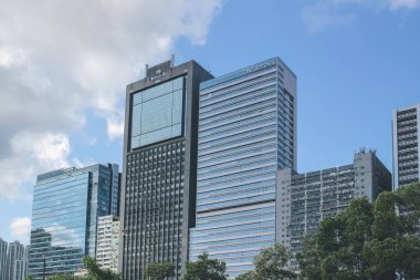 26 Mayıs 2023. Hong Kong 'daki sanayi binasının dışı.
