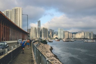 26 Mayıs 2023 'te Tsuen Wan' daki iskan binası.