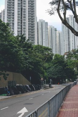 26 Mayıs 2023 'te Tsuen Wan' daki iskan binası.