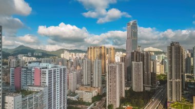 26 Mayıs 2023 'te Tsuen Wan' daki iskan binası.