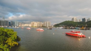 26 Mayıs 2023 'te Tsuen Wan' daki Serseri Kanalı Manzarası