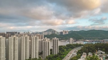 26 Mayıs 2023 'te Tsuen Wan' daki konut binasında.