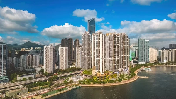Obytná Budova Tsuen Wan West Května 2023 — Stock fotografie
