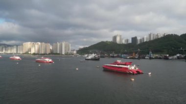 26 Mayıs 2023 'te Tsuen Wan' daki Serseri Kanalı Manzarası