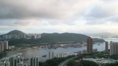 26 Mayıs 2023 'te Tsuen Wan' daki Serseri Kanalı Manzarası