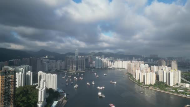 Вид Канал Рамблер Tsuen Wan Травня 2023 Року — стокове відео