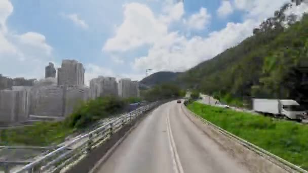 Paisaje Carretera Ching Cheung Road Mayo 2023 — Vídeo de stock