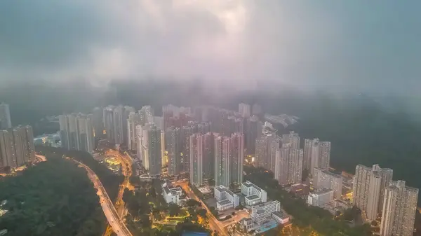 stock image Residential building at TKO district, Night view 7 May 2022